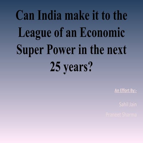 India as a super power???