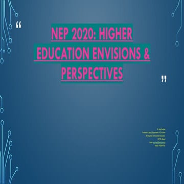 NEP 2020.pptx on Higher Education envision