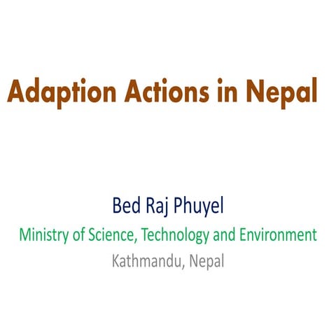 Steps of Local Adaptation Plan of Action (LAPA Process) in Community ...