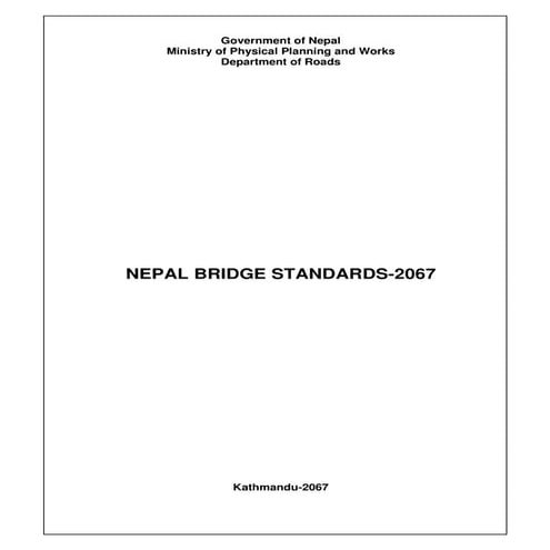 Nepal bridge standards 2067