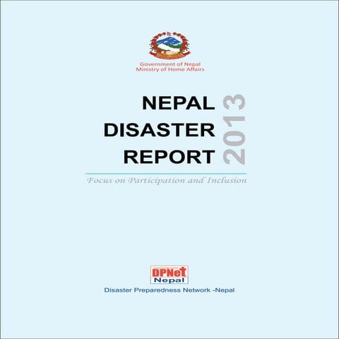 Nepal disaster report 2013