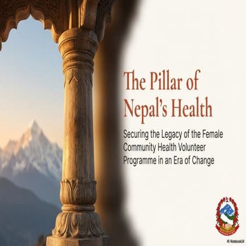 Nepal_Health_Pillar: Female Community Health Volunteer (FCHV) Programme. An i...
