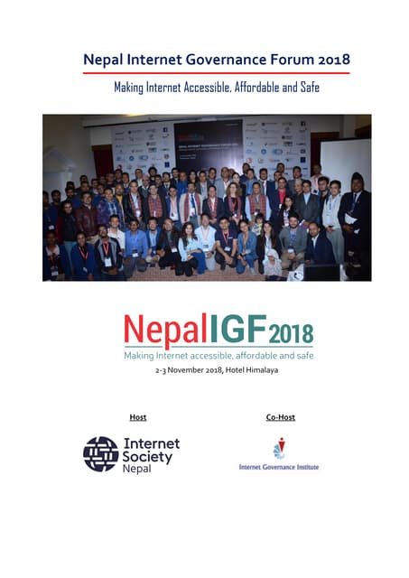 Nepal internet governance forum 2018 report