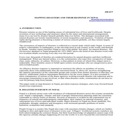 Nepal update on disaster2k8 dfa aanworked