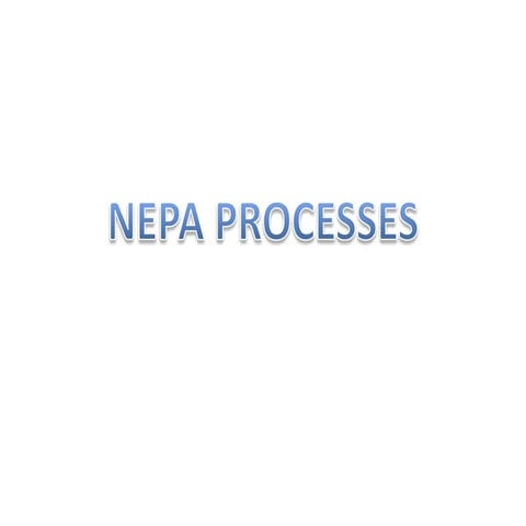 NEPA Processes