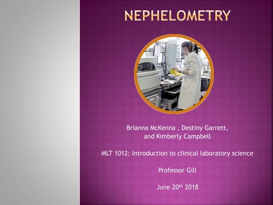 Nephlometery | PPTX