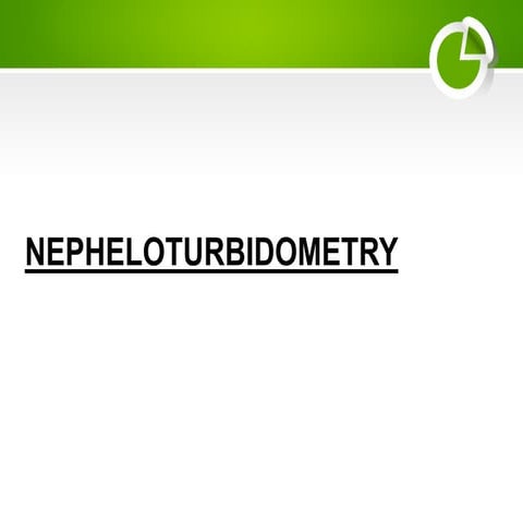 Nepheloturbidometry slideshare instrumental methods of analysis
