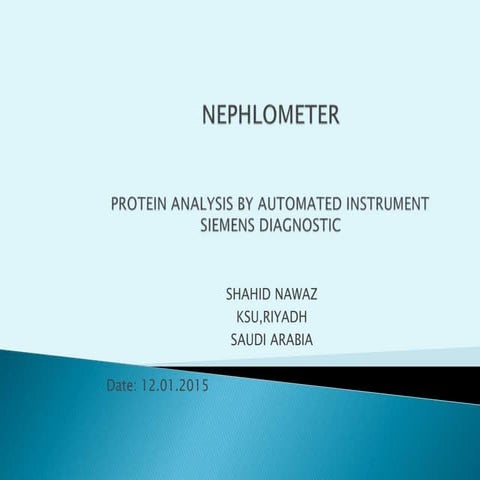 What is Nephelometry,and a fully automated Nephlometer analyzer for protein a...