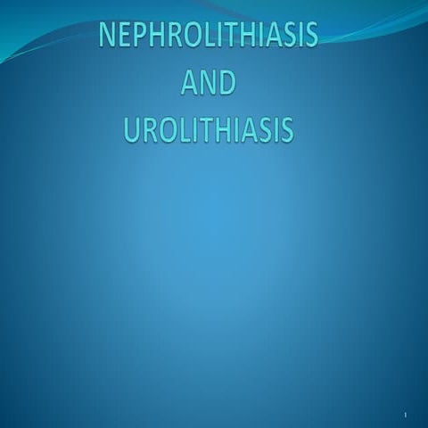 Nephrolithiasis
