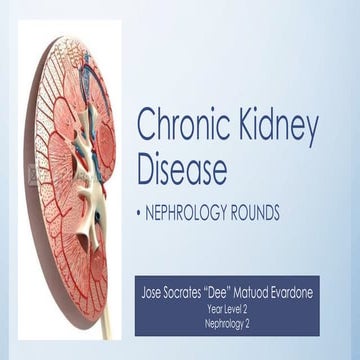 Chronic Kidney Disease, CKD, Nephrology, 