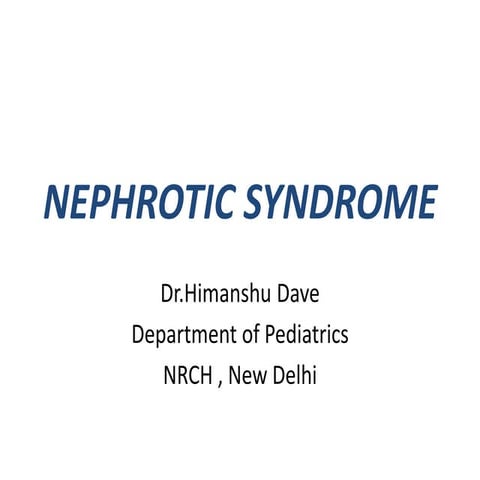 Nephrotic Syndrome