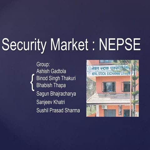 Stock Market in Nepal and NEPSE