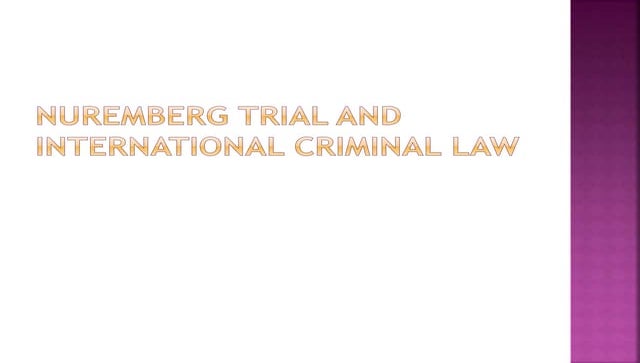 Neremberg trial