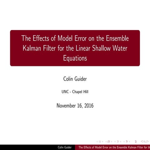 The Effects of Model Error on the Ensemble Kalman Filter for the Linear ...