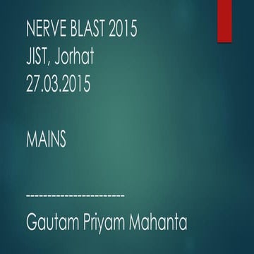 Nerve blast 2015 mains