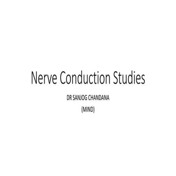 Nerve conduction studies