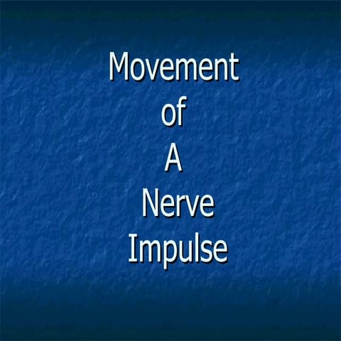 Nerve impulse 2012