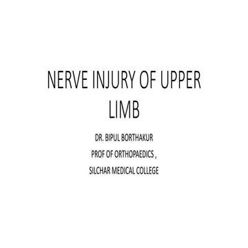 Nerve injury of upper limb