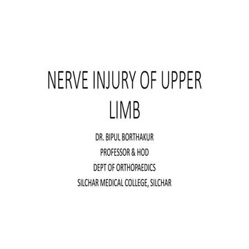 Nerve injury of upper limb