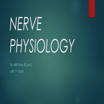 NERVE PHYSIOLOGY in physiotherapy....ppt