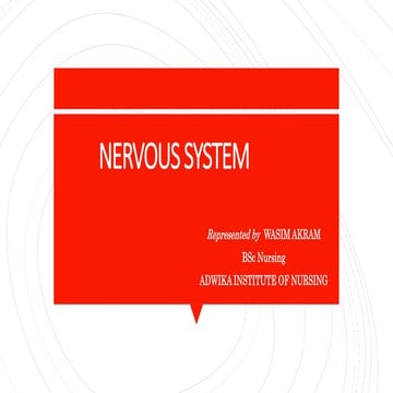 NERVOUS SYSTEM// Brain & Spinal cord //CRANIAL NERVES//Neuron 