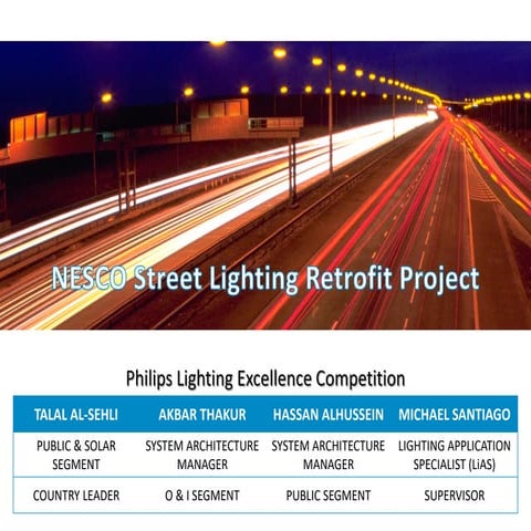 TARSHID NESCO Street Lighting LED Retrofit Project | PDF
