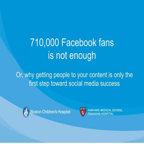 710,000 Facebook Fans is Not Enough: NESCHO May 2012