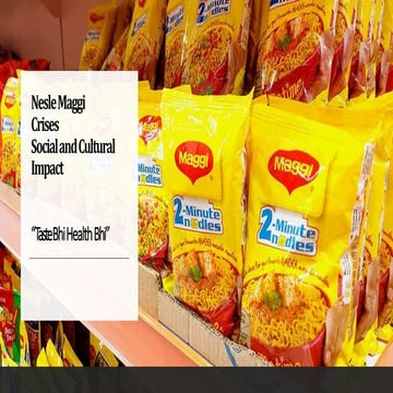 Nestle Maggi Crisis