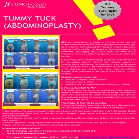 TUMMY TUCK (ABDOMINOPLASTY) | PDF