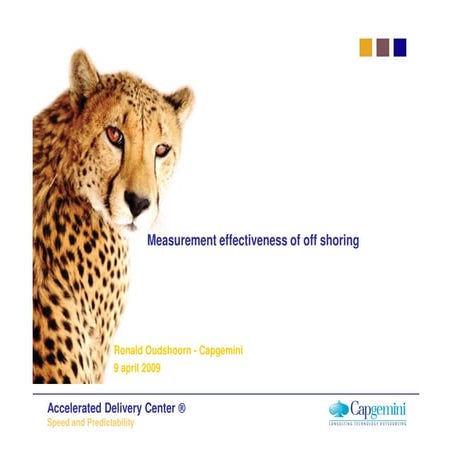 Measurement effectiveness of offshoring