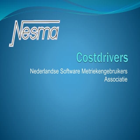 NESMA will host IWSM Mensura 2014 on the SS Rotterdam | PPTX
