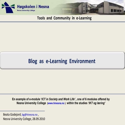 IKT og læring through blogging