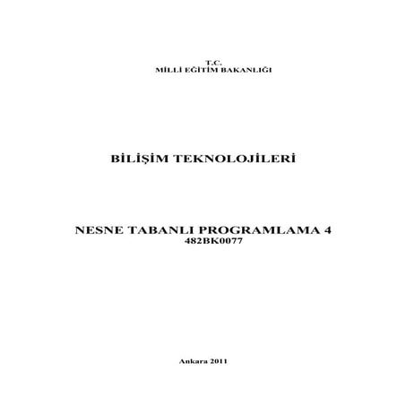 Nesne tabanlı programlama 4