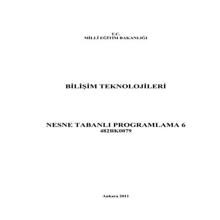 Nesne tabanlı programlama 6