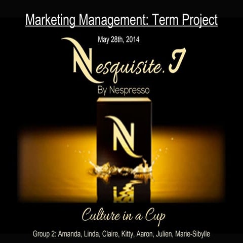 Nespresso Brand Extension (Tea Pods) Marketing Plan