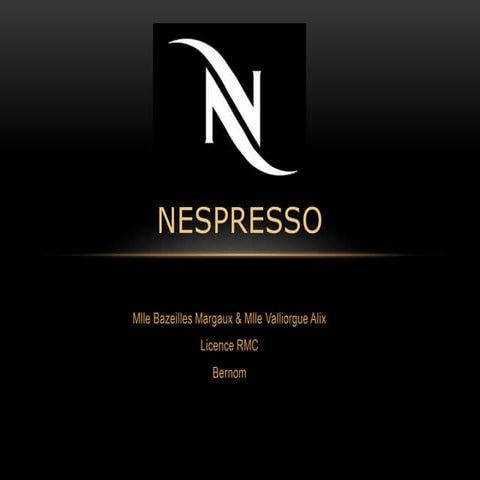 Nespresso synthèse | PPTX