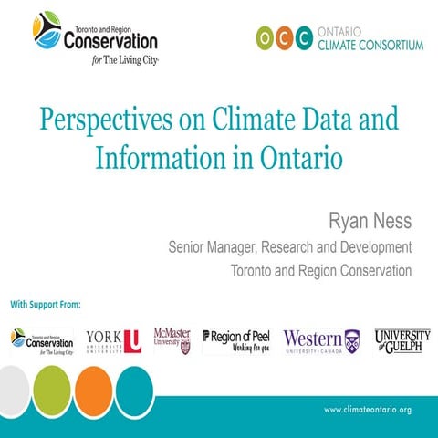 ICLR Friday Forum: Climate data in Ontario (November 13, 2015)