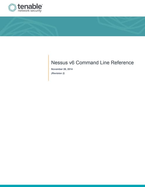 Nessus v6 command_line_reference