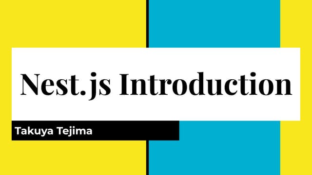 Nest.js Introduction