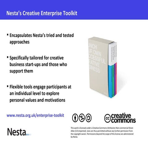 NESTA Creative Enterprise Toolkit 