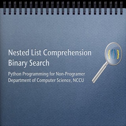 Nested List Comprehension and Binary Search | PDF