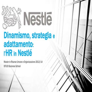 HR in Nestlé  