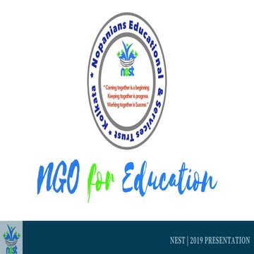 Presentation about Nopanians Educationals & Services Trust (NEST)
