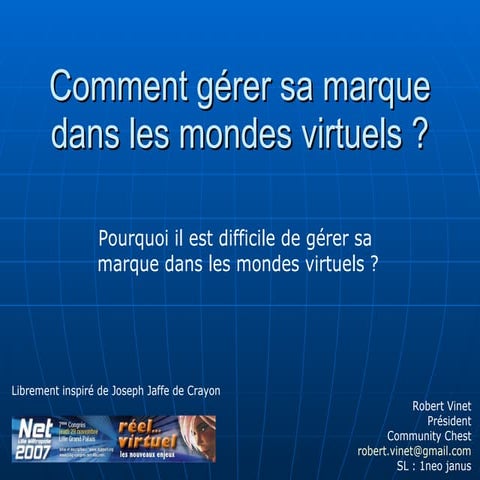 Net 2007   lille métropole - gérer sa marque