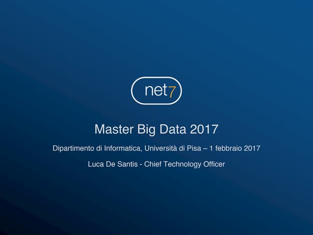 Net7 @ Master Big Data 2017