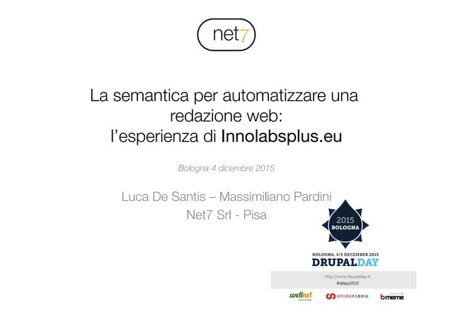 La semantica per automatizzare una redazione web: l’esperienza di Innolabsplus.eu
