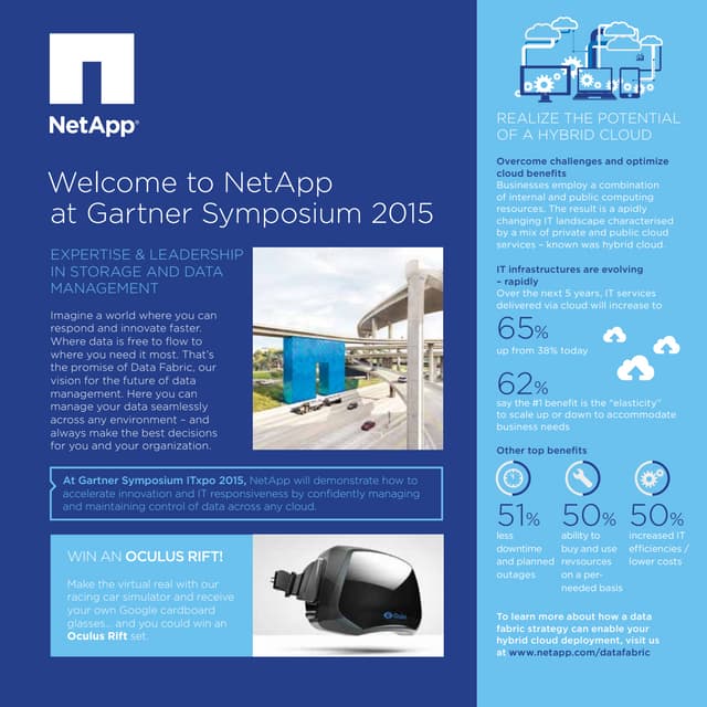 NetApp at Gartner Symposium Show Guide PDF