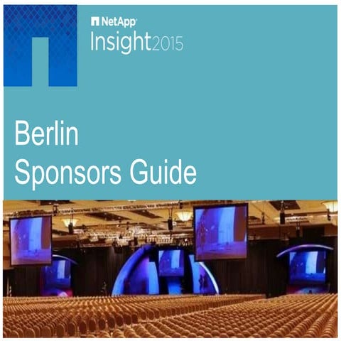 NetApp Insight 2015 Berlin Sponsors Guide