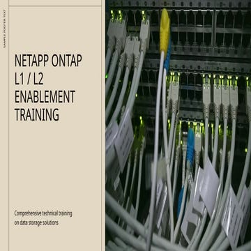 NetApp_ONTAP_L1_L2_Training.pptx along with detailed concepts | PPTX