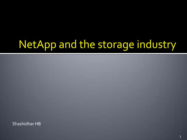 NetApp & Storage fundamentals